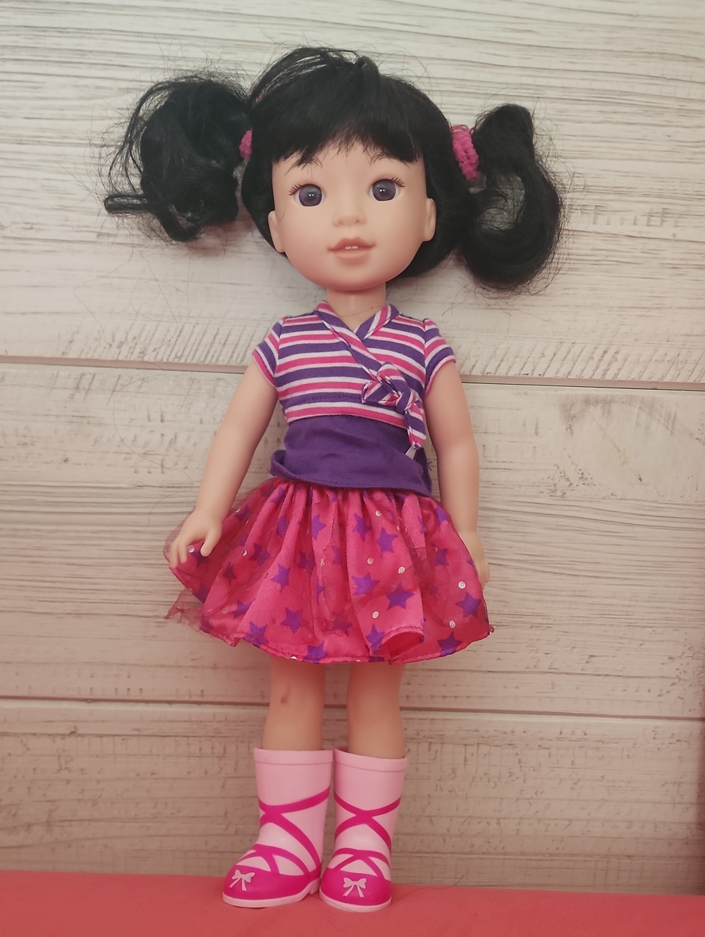 American Girl WellieWishers 14.5" Emerson Doll – Original Outfit & Hair Ties!